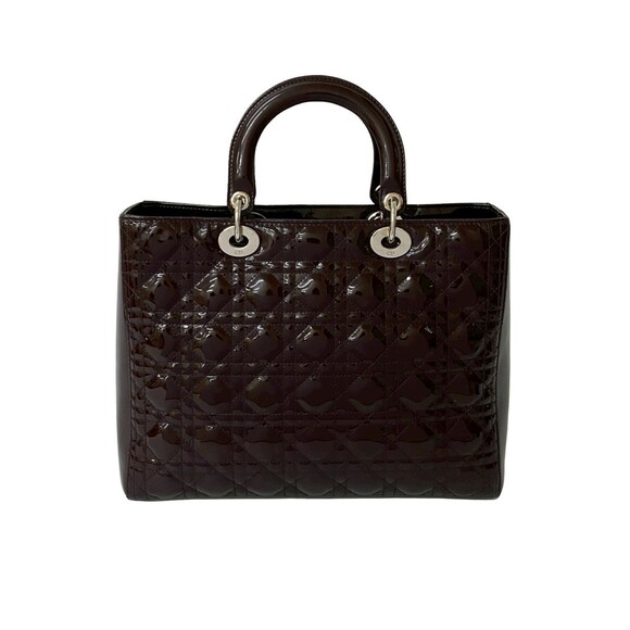 CHRISTIAN DIOR Brown Leather Shoulder Bag - Picture 3 of 10